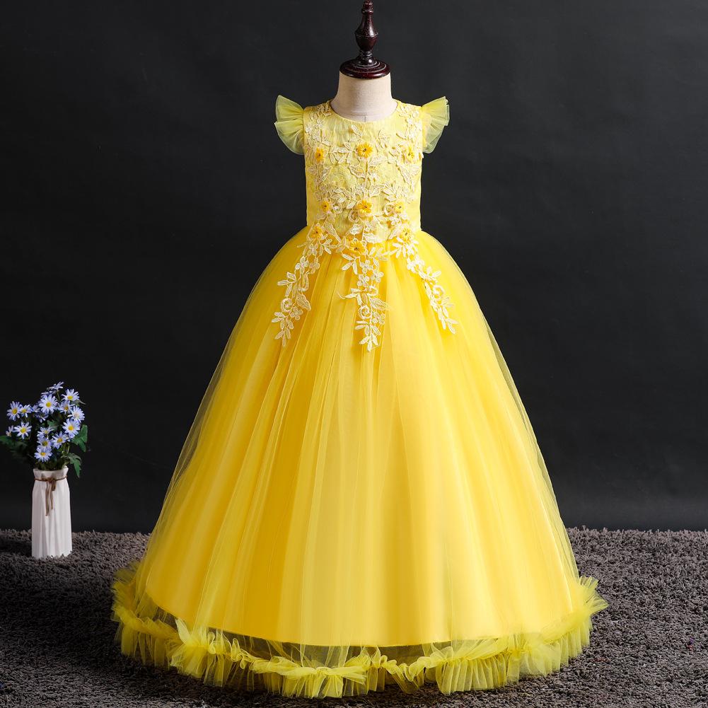 Children's Tulle Embroidered Princess Party Dress