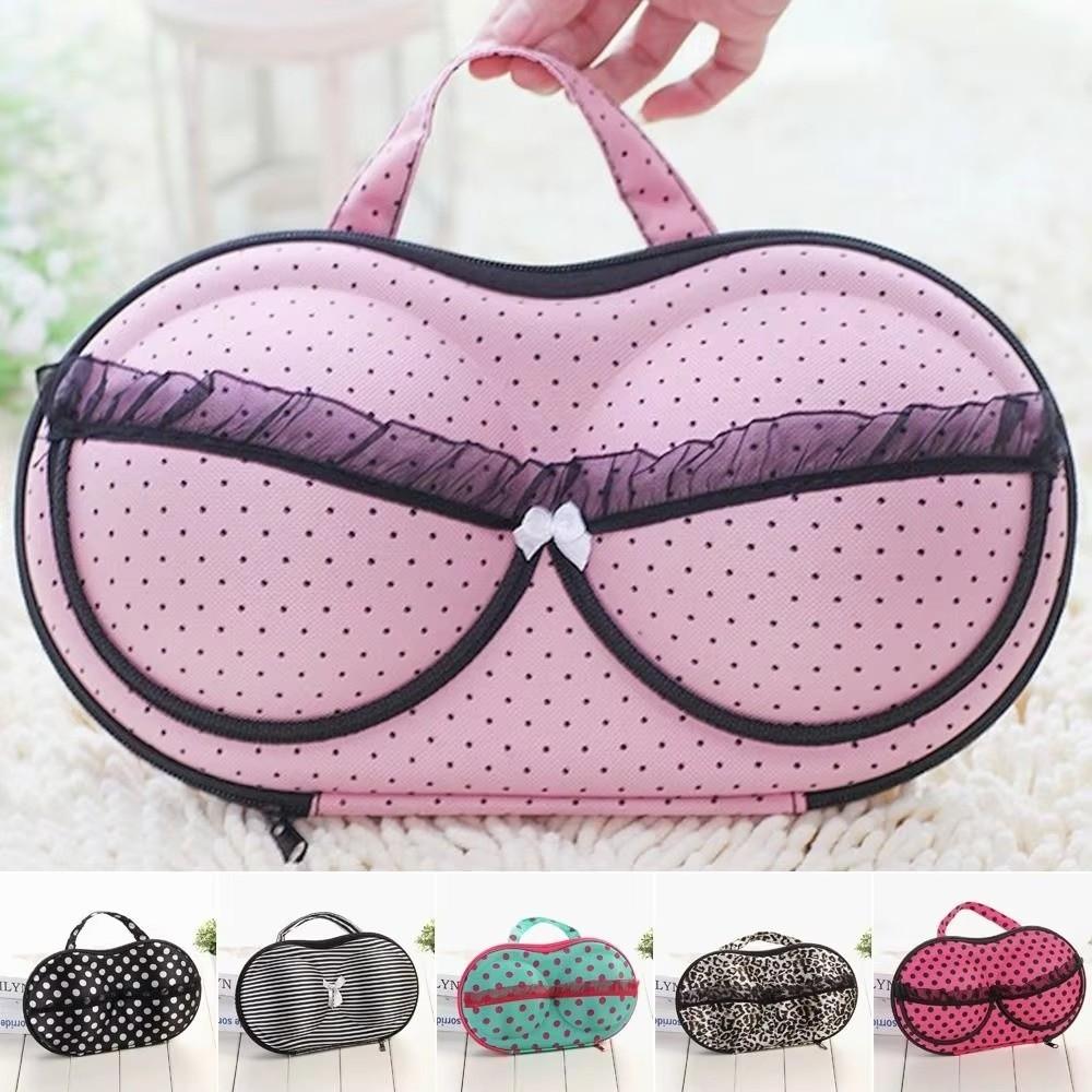 Hard Shell Lingerie Organizer Anti-Deformation Underwear Bag Fashion Bra Storage Box For Women