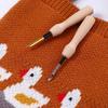 Embroidery Knitting Weaving Felting Craft Embroidery Pen Threader Punching Needle Sewing Tool