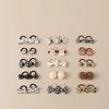 Polka Dot Hair Ties for Maltese & Yorkshire Terriers - Dog Bows & Rubber Bands for Small Breeds