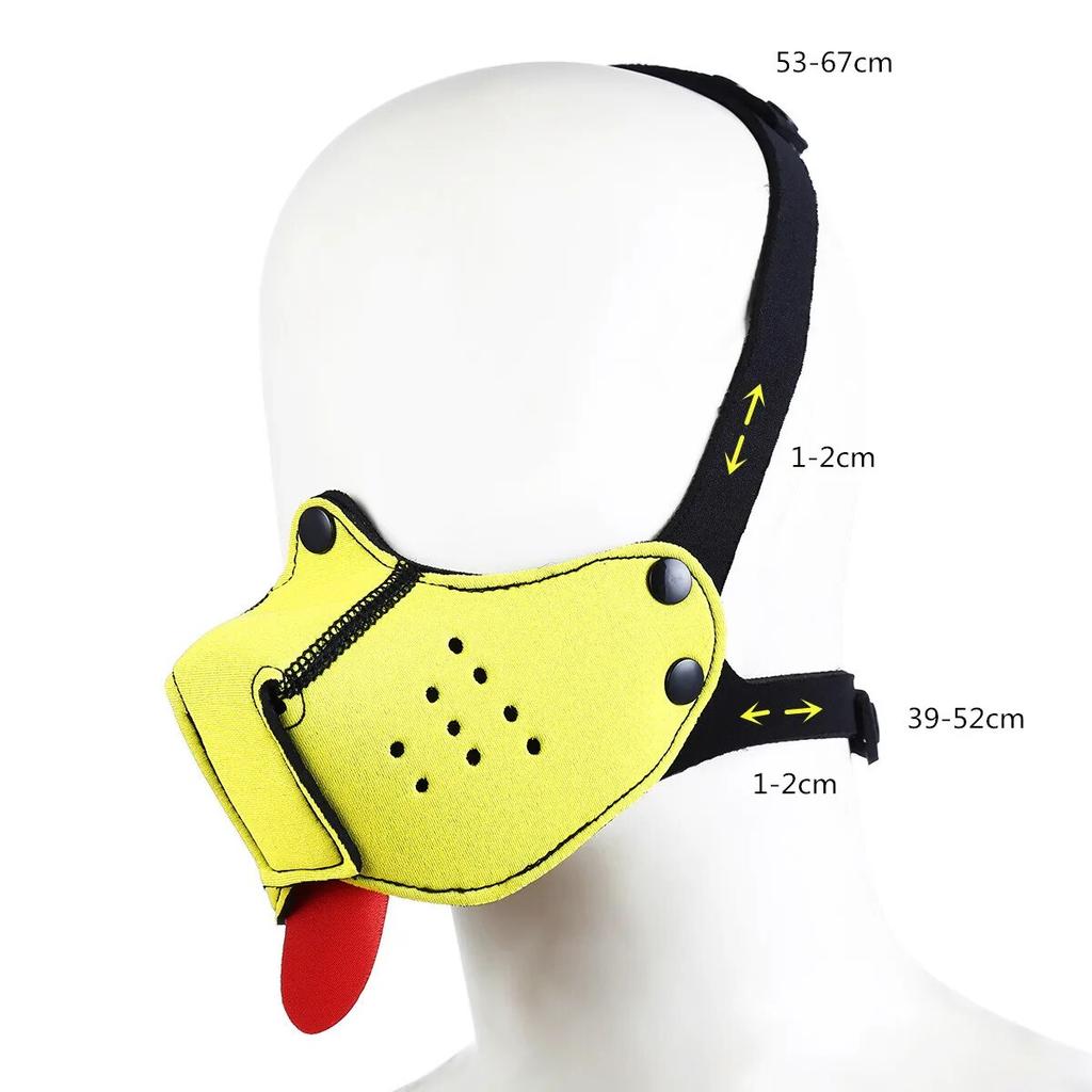 New Sexy Fetish Bondage Dog Rubber Hood Mask with Detachable Nose for Women Bdsm Puppy Play Mask Flirt Erotic Products