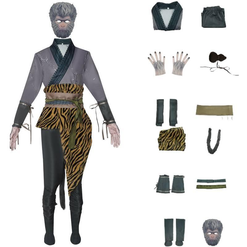 Wukong Myth Black Cosplay Set Game Role Play Party Adult And Child Costumes