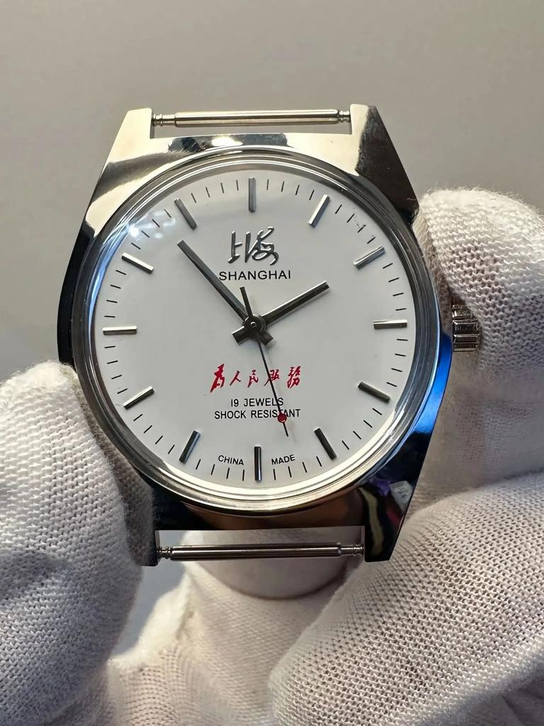 36mm Shanghai Men's Watch Retro 7120 Manual Mechanical Movement Minimalist Business Mechanical Wristwatches Drop Shipper