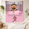Messi Personalized Text Tapestry Foldable Wall Tapestry Smooth Polyester Ideal for Dorm Room All-Season Use Birthday Christmas Gift