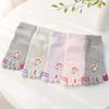 Pierre Cardin Women's Fashion Toe Socks Fruit 5-Pair Dewdrop Summer Socks Foot Odor Prevention