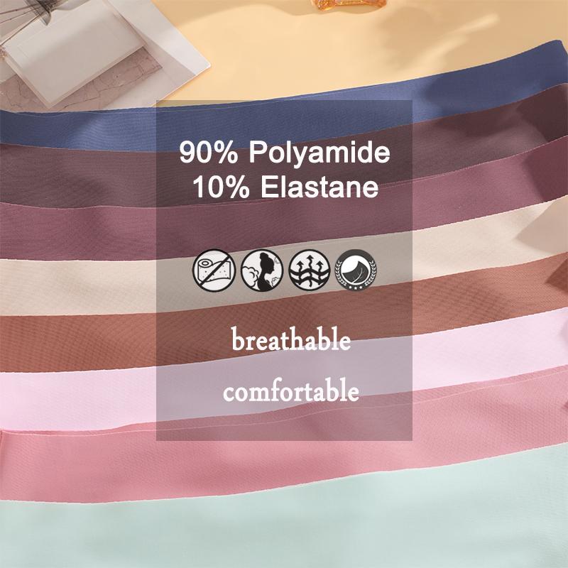 4Pcs Women Lace Floral Underwear Seamless Stretch Panties Sexy Hollow Out Low-Waist Briefs Women Lace Comfort Lingerie