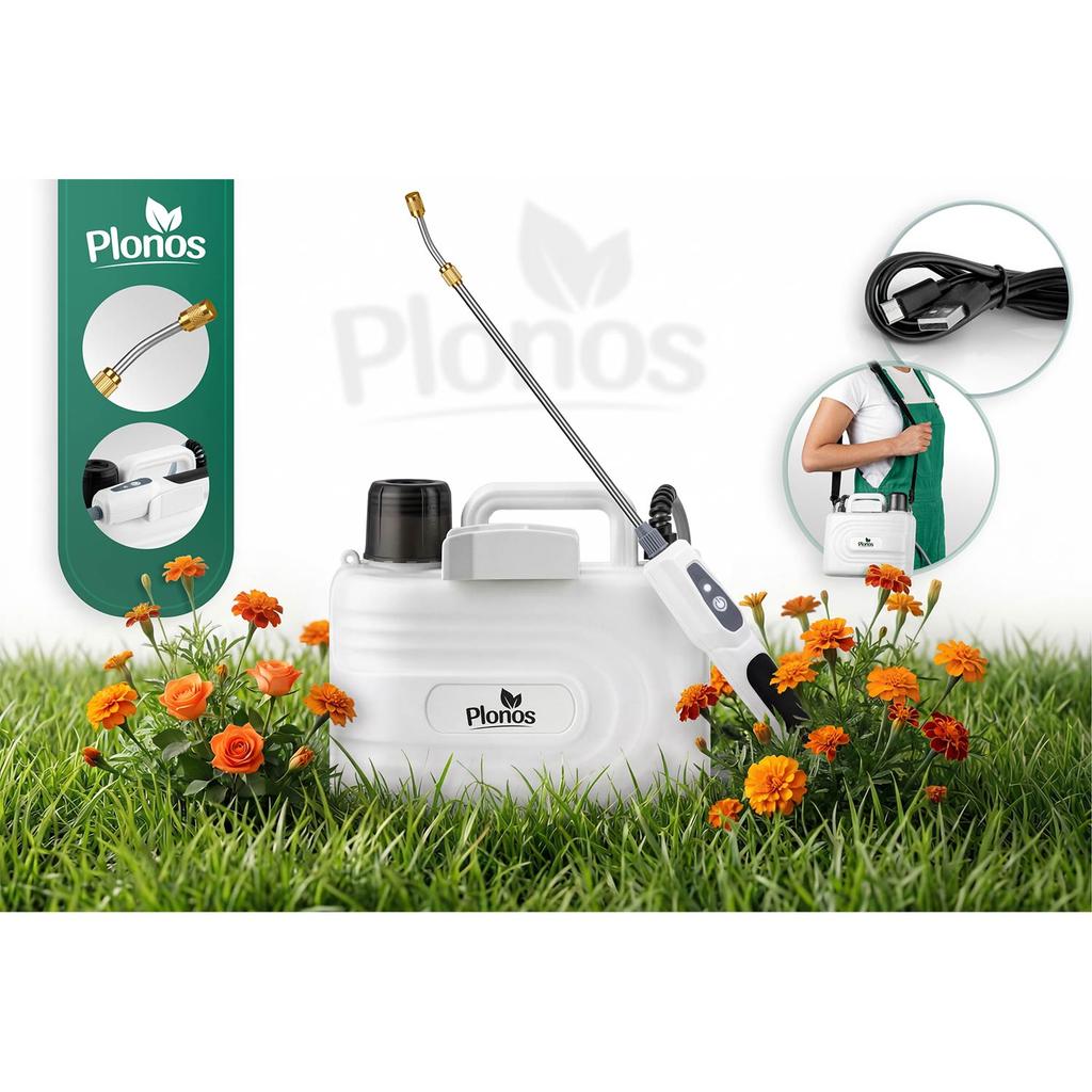 Battery-Powered Pressure Sprayer 5L With Adjustable Nozzle Plonos Pl-608