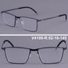 Norway V4109-R Men Business Square Ultralight Titanium Glasses Frames Women Screwless Eyeglasses High Quality Handmade Spectacle