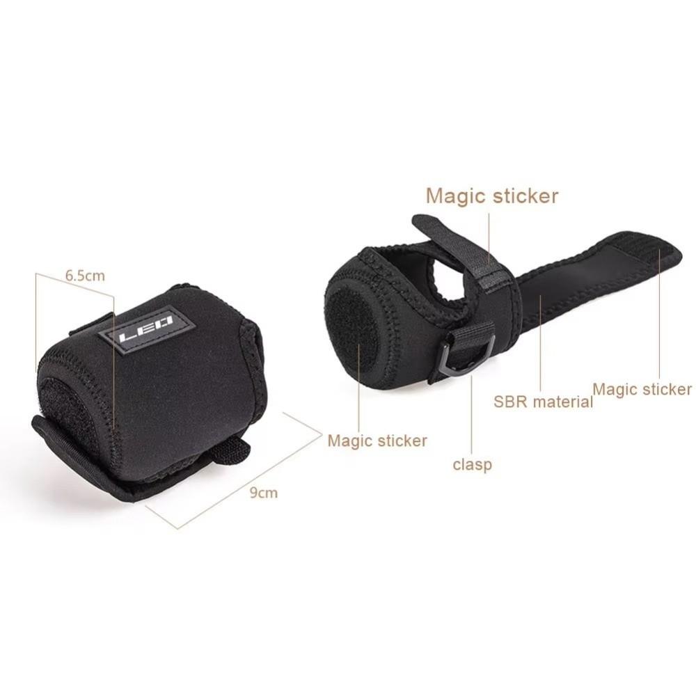 Black Color Fishing Reel Bag Protective Design Spinning Reel Cover  Travel Storage