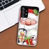 Happy Christmas Cute Bear Gift Phone Case For Samsung Galaxy A53 A52 A73 A72 A12 5G A13 A22 A23 A32 A33 A02S A03S A42 A43 A50S C