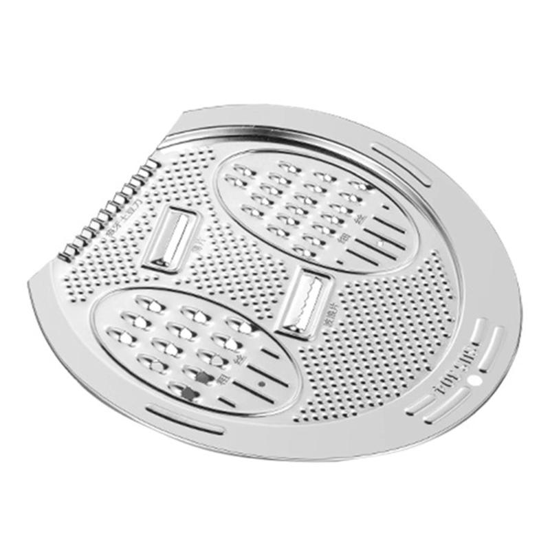 Steel Rice Washer Bowl with Side Drain Holes And Integrated Grater Small Colander for Cleaning Vegetable Bean Kitchen