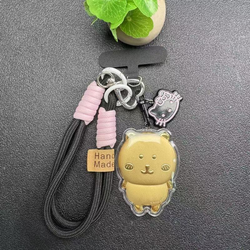Chiikawa Usagi 999 Pure Gold Keychain & Lanyard Without Gold