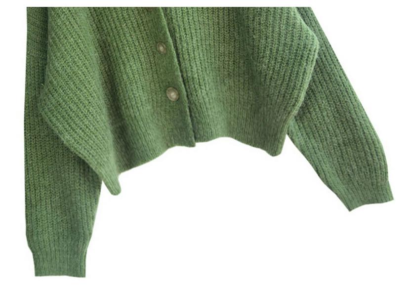 Women's Retro V-Neck Knitted Cardigan Sweater Coat - Autumn/Winter 2021 Collection