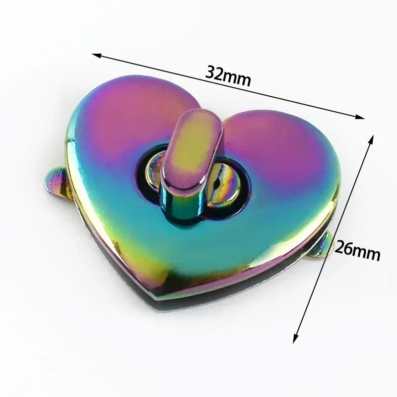 Meetee 2/5/8 Bucăți Cataramă Metalică Colorată cu Blocare pentru Geantă de Mână Portofel Cutie de Monede Cataramă Padlock Decorativ Accesorii Hardware Înlocuibile pentru Genți