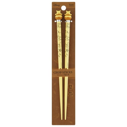 Skater Painted Chopsticks with Mascot Winnie the Pooh Disney 21cm AND45
