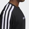 Adidas Contrast Stripe Logo Crew Neck Sweatshirt Men Sweatshirt Black GN5122