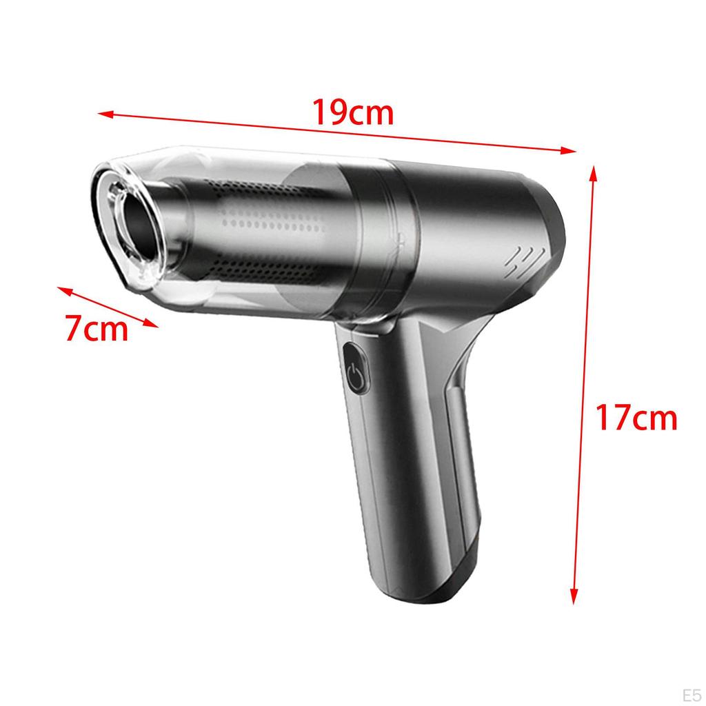 Compact Handheld Vacuum - High-Powered Suction for Home and Car Cleaning