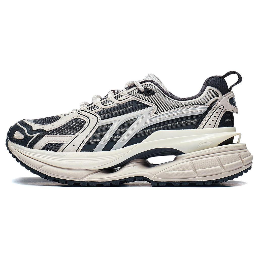 New LiNing Comet 5 Anti Slip Wear Resistant Low Top Sports Casual Shoes Women's Black Gray AGLT026-2