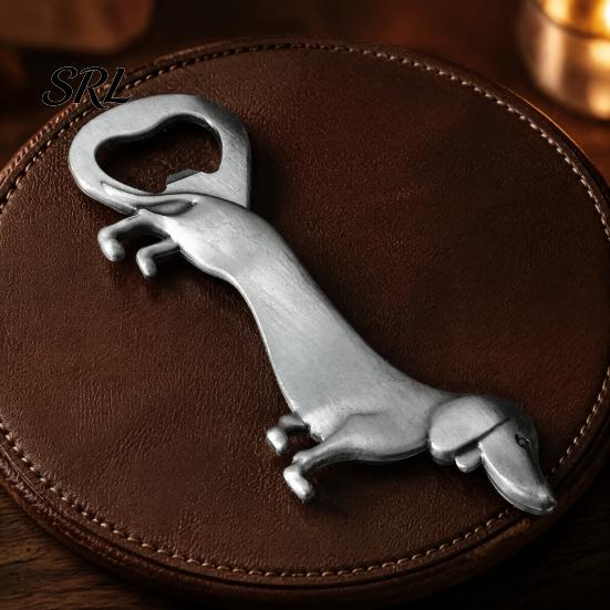 Handheld Kitchen Tool Dachshund Dog Bottle Opener, Zinc Alloy Cute Puppy Beer Creative Shape Opener Portable Metal for Bar And Home