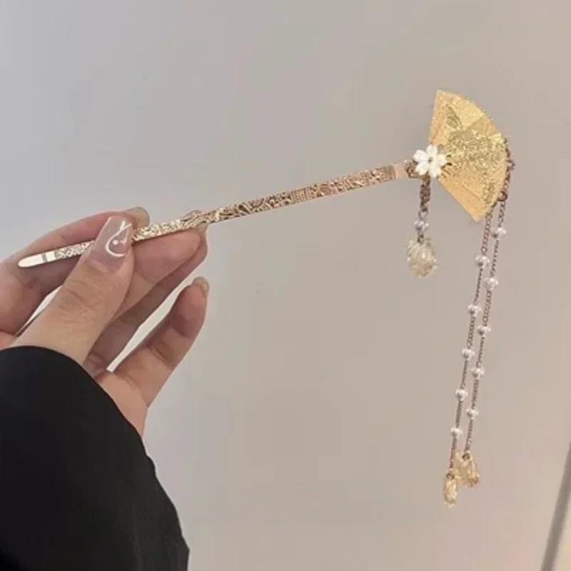 Classic Chinese Hair Stick Pins for Women Butterfly Flower Star Fresh Handmade Hairpins Charm Jewelry Accessories Hair Ornaments