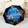 Haaland Customized Name Umbrella Portable Automatic Umbrella Compact Durable 8-Rib Durable Plastic Iron Durable Everyday Carry Umbrella Fashionable