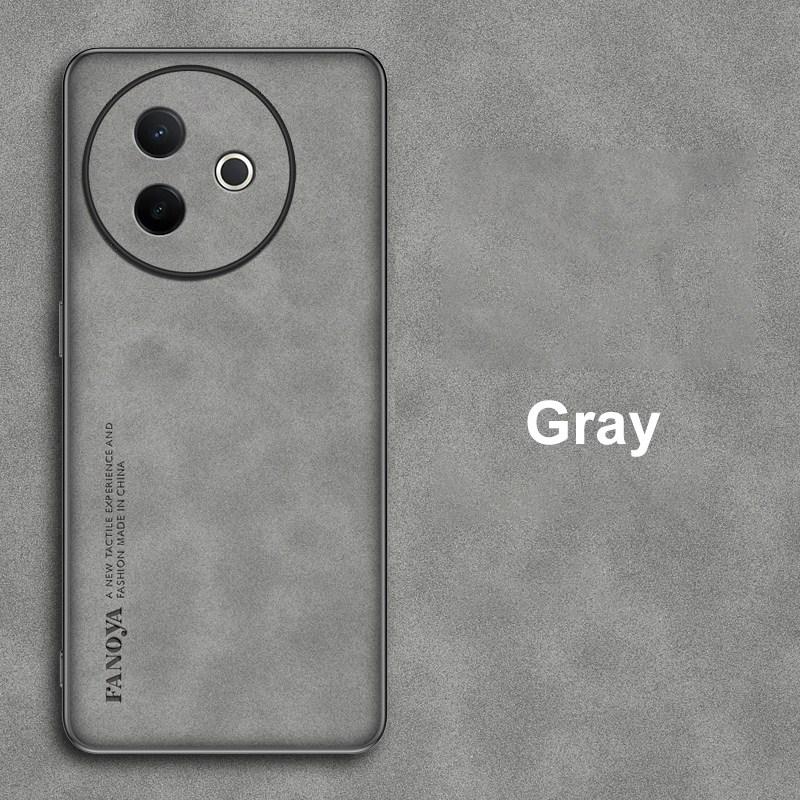 For Vivo Y39 5G Case Luxury PU Leather Phone Case For Vivo Y300i Back Cover Matte Silicone Shockproof Full Protection Coque