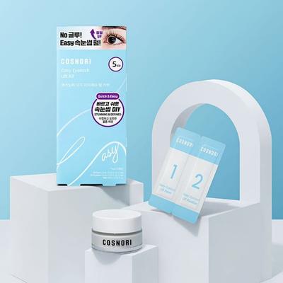 Easy Eyelash Perm Kit 5 Times 1st 0.7ml X 5 / 2nd 0.7ml X 5 / Wax 10ml