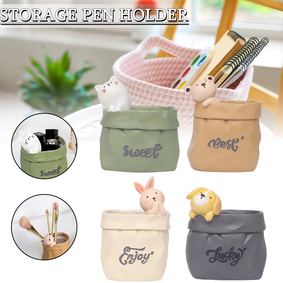 

PDTO садовый ретро-держатель для ручки, имитация бумажного пакета, смоляной мясистый цветочный горшок, декор стола