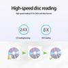 External DVD Drive Speed Read Write Portable High Plug-And-Play Driver Free Slim USB
