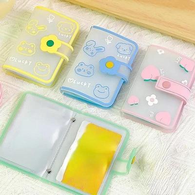 20 Pockets 3 Inch New Card Note Collection Photo Album Album PVC Photocard Holder Women ID Credit Card Binder Travel Accessories