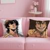 Popular Anime Kengan Ashura Cushion Cover Soft & Easy-Wash Pillow Case – Versatile for Couch, Bed, Travel and Office
