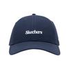 Skechers Basic Sports Series Retro Logo Design Casual Versatile Cotton Baseball Cap Unisex Hats Navy-Blue L226U060-002Z