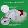 1PC Cute Christmas Dog Hat with Lion's Mane Cosplay Santa Claus Costumes Realistic Lion Wig for Pet Dog with Ear Pet Accessories