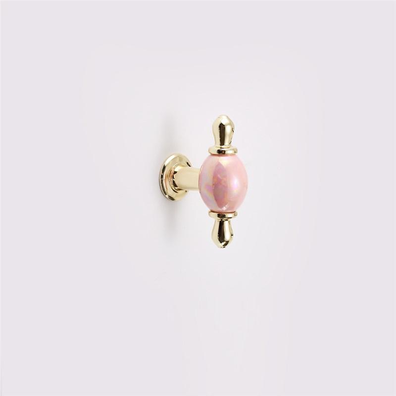 A34R Fashion Cabinet Handle Golden Kitchen Cupboard Door Handle European Style White Furniture Handle'
