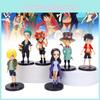 Alta Qualidade Desenho Animado Anime Pvc Figuras Colecionáveis Conjunto De Luffy Ace Sanji Robin