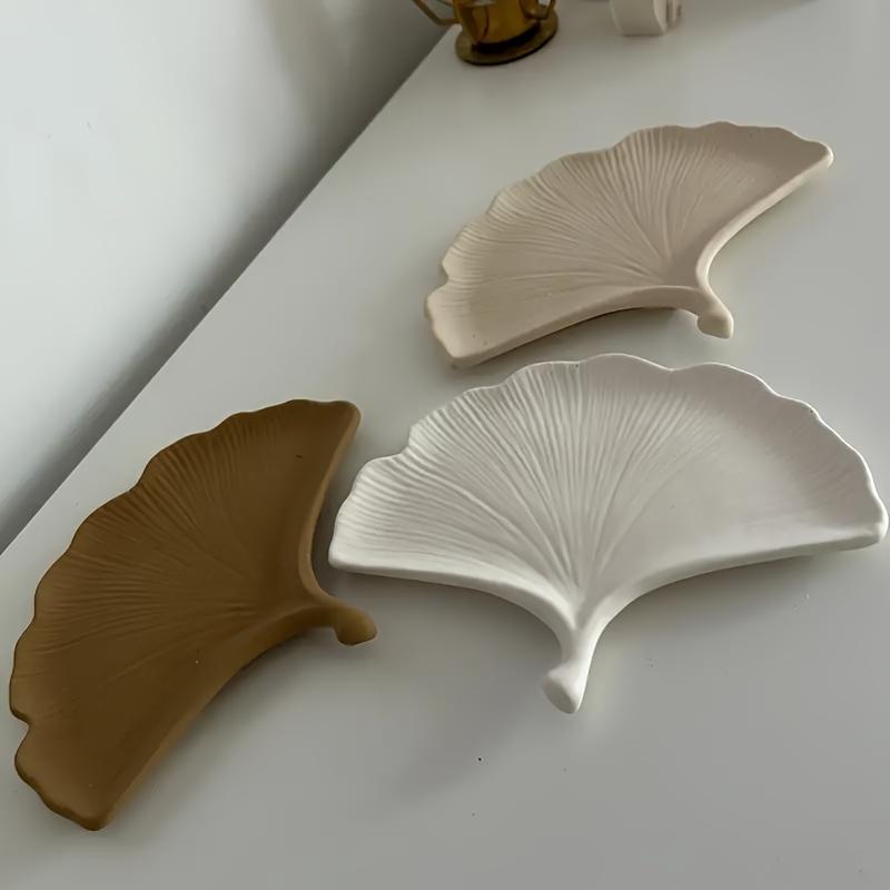 Handcrafted Ginkgo Leaf Silicone Mold for Concrete, Resin & Plaster - Jewelry Tray and Dish Crafting Tool By DTOHO