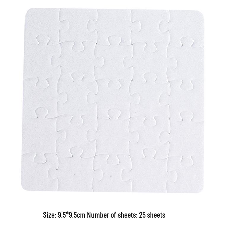 Children s DIY Pearlescent Heat Transfer Blank Puzzle for Crafts
