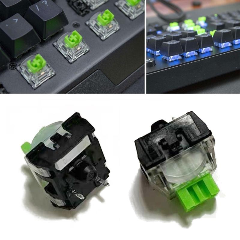 New RGB Magic Axis MX Axis 2Pcs Green Switches for Razer Blackwidow V3 Pro V3 Mechanical Gaming Keyboard and Others 3Pin