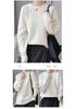 2023 Autumn/Winter Women's Drop Shoulder Pure Wool Knit Sweater - High-End, Loose, Lazy Style Inner Wear.