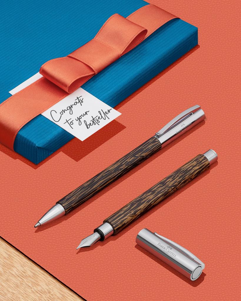 Ambition Kokosnussholz Kugelschreiber Offiziell Importiert FABER-CASTELL Stift, Ölbasis, 148150,