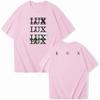 KOSZULKA ROSALIA LUX tour 2026 ROSAIA Taka Sama Jak Na Oficjalnej Stronie Wysokiej Jakości Koszulka Bawełniana Oversize Harajuku Okrągły Dekolt TEES