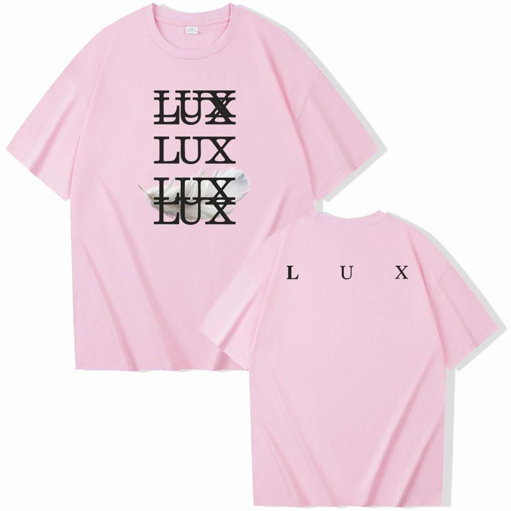 

Rosalia Lux Tshirt ONeck Short Sleeve Shirts Fans Gift Men Women Streetwear Oversized Cotton High Quality Female Male Clothing 4XL