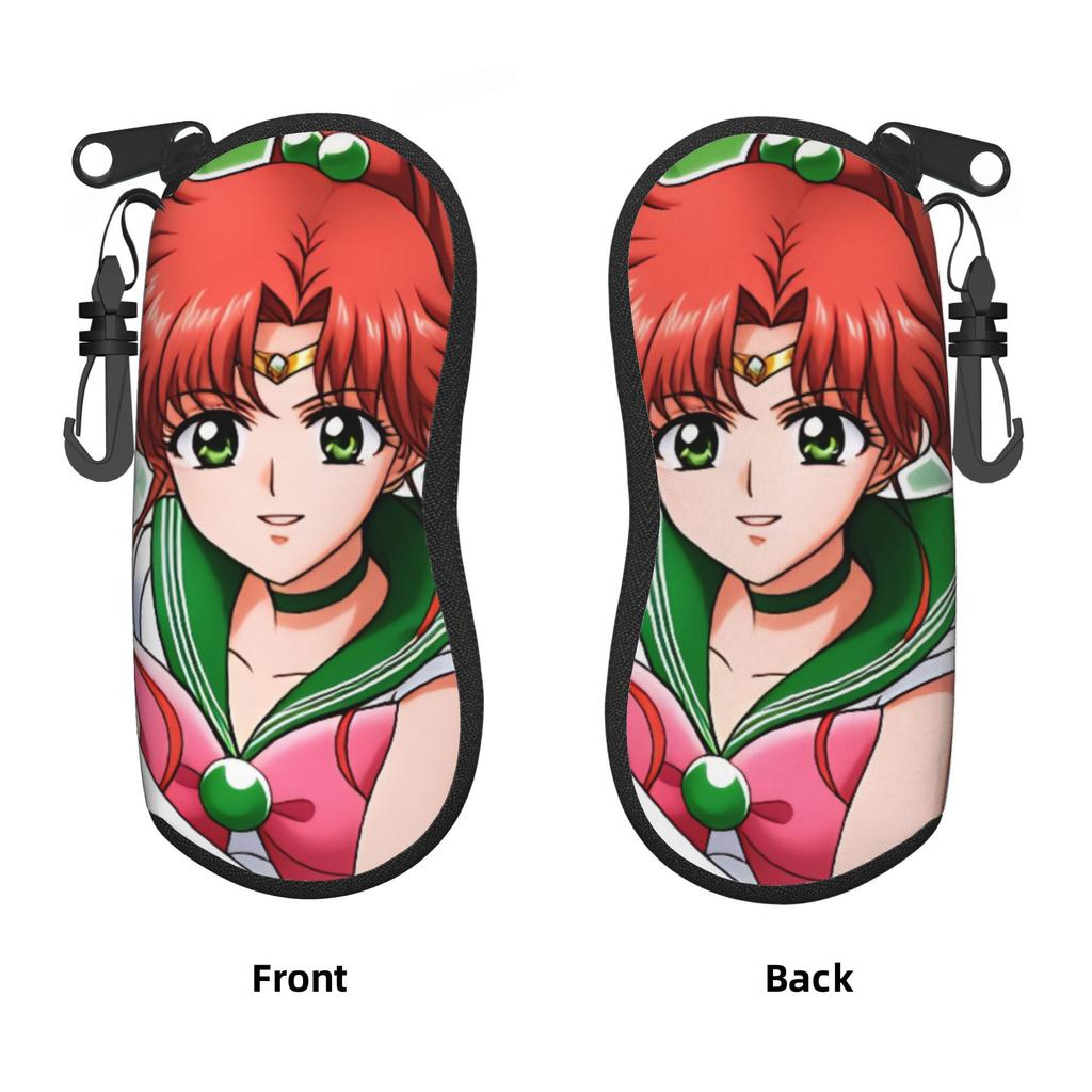 Sailor Moon Mercury Jupiter Sunglasses Soft Case Neoprene Zipper Mars Venus Shell Eyeglass Case Protective Box For Glasses