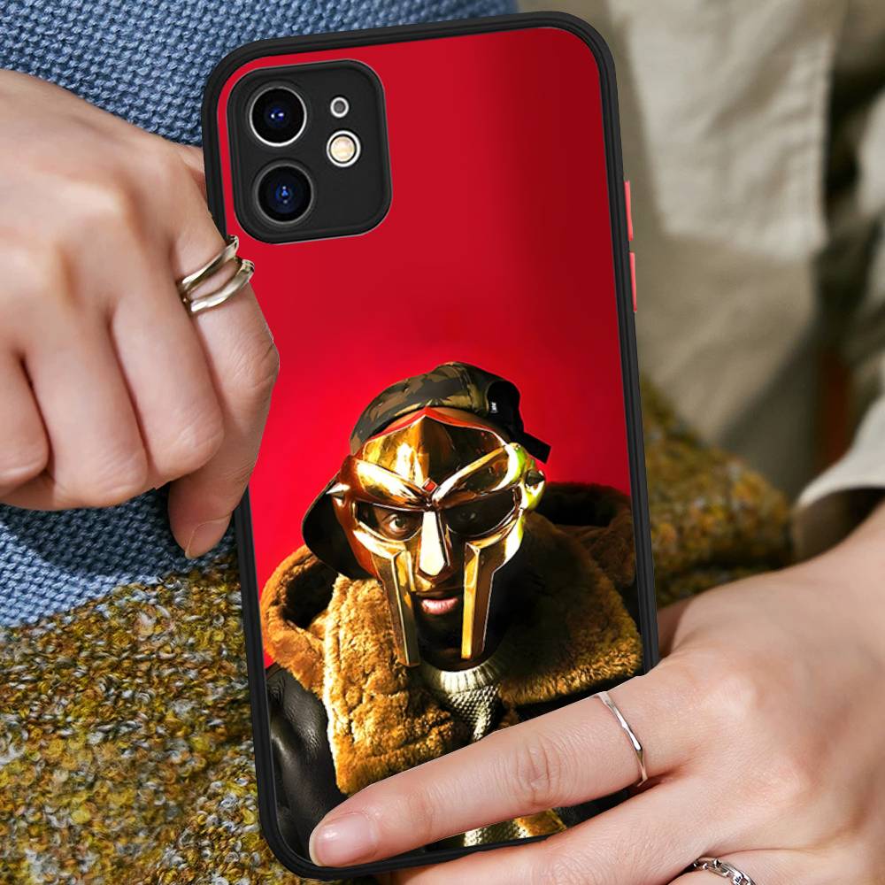 M-MF Rapper D-DOOM For IPhone 15 16 Pro Max 11 12 13 14 XS XR X Plus 16E Matte Translucent Phone Cover