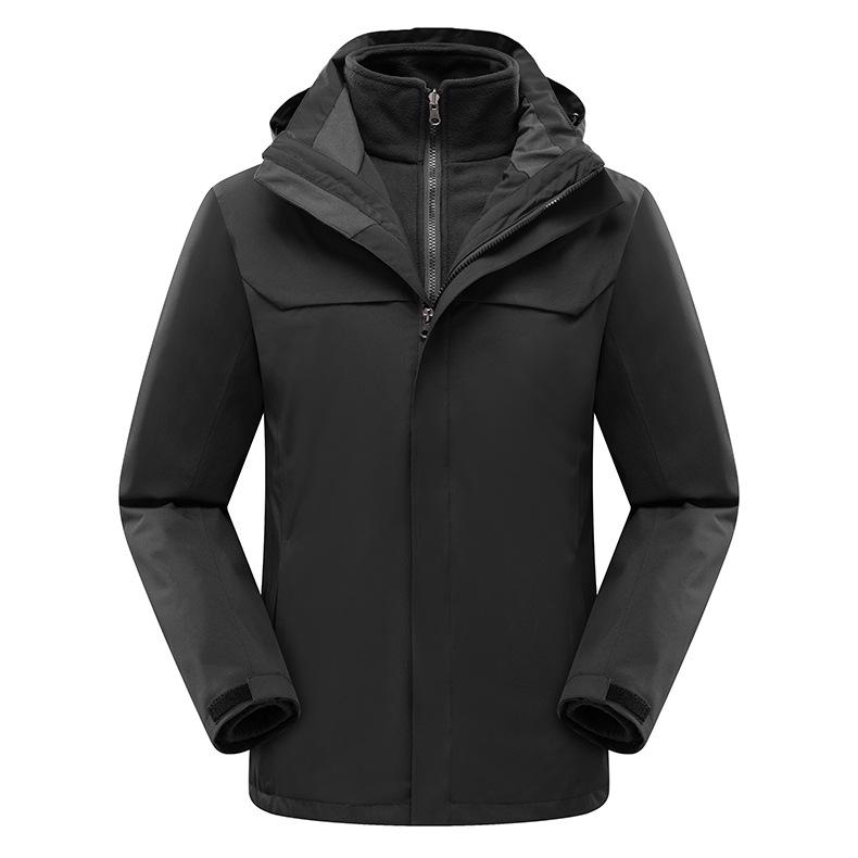 Men's 3-in-1 Waterproof Windproof Mountaineering Suit with Detachable Liner