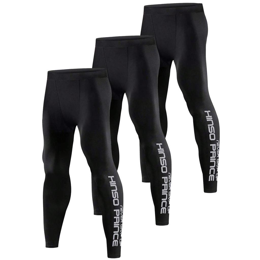 5, 4, 3 , 2 or 1 Pack Men’s Compression Pants Tights Leggings Sports Baselayer Running Athletic Workout Active