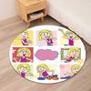 Lizzie McGuire Printed Round Rug Carpet Chair Rug Area Rug Entryway Doormats,for Office Chair Living Room Bedroom Kitchen Room.