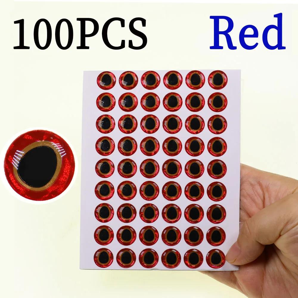 

3D Голографическая Симуляция Глазного Яблока Капля Воды Рыболовные Приманки Глаза Самоклеящиеся Искусственные Рыбьи Глаза для Вязания Мушек и Изготовления Приманок 10mm