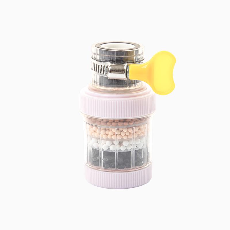 Abnehmbarer Waschbarer Sechs-Schichtiger Universal Wasserhahn Wasserfilter & Anti-Spritz Duschkopf