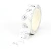 NEW 1PC 10M Decorative Black and White Japanese Washi Tape Set DIY Journaling Adhesive Moon Masking Tape Cute Stationery